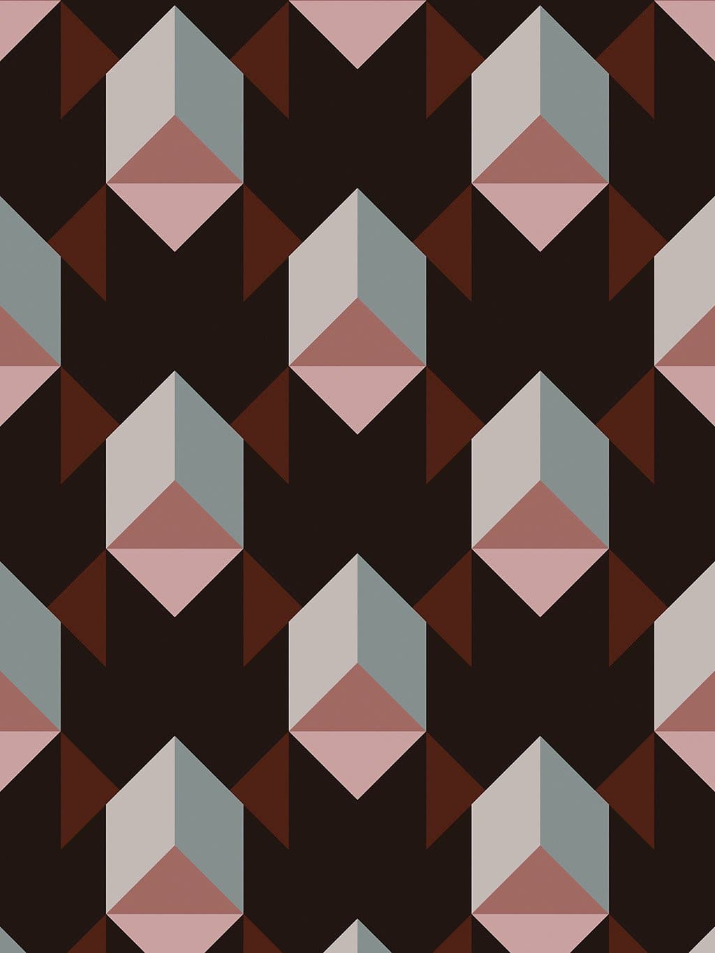 Jupiter10 geometric mid-century modern wallpaper Ankara