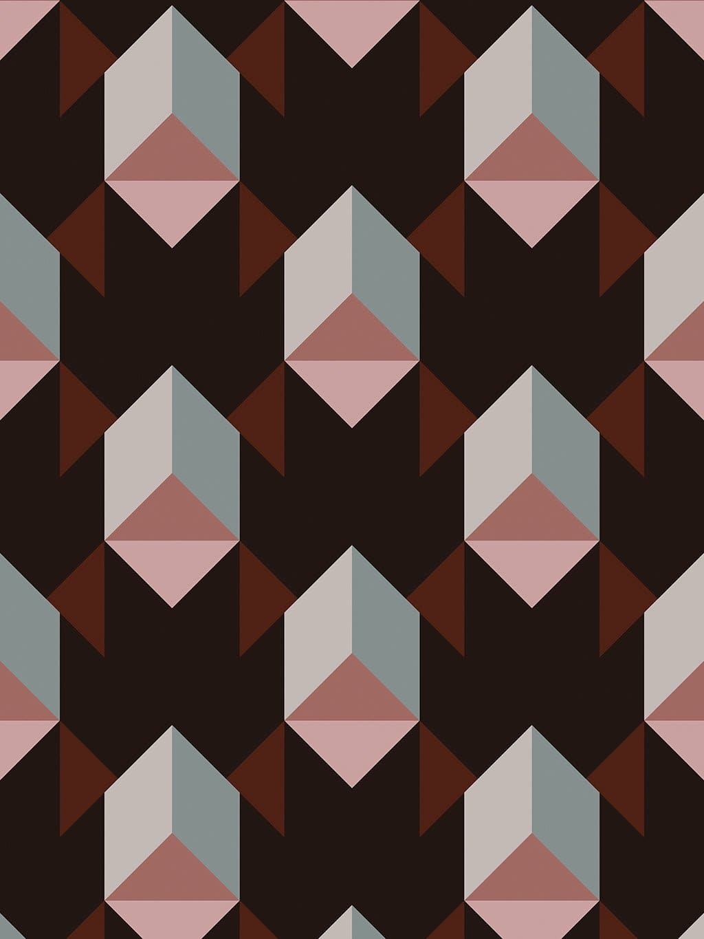 Jupiter10 geometric mid-century modern wallpaper Ankara