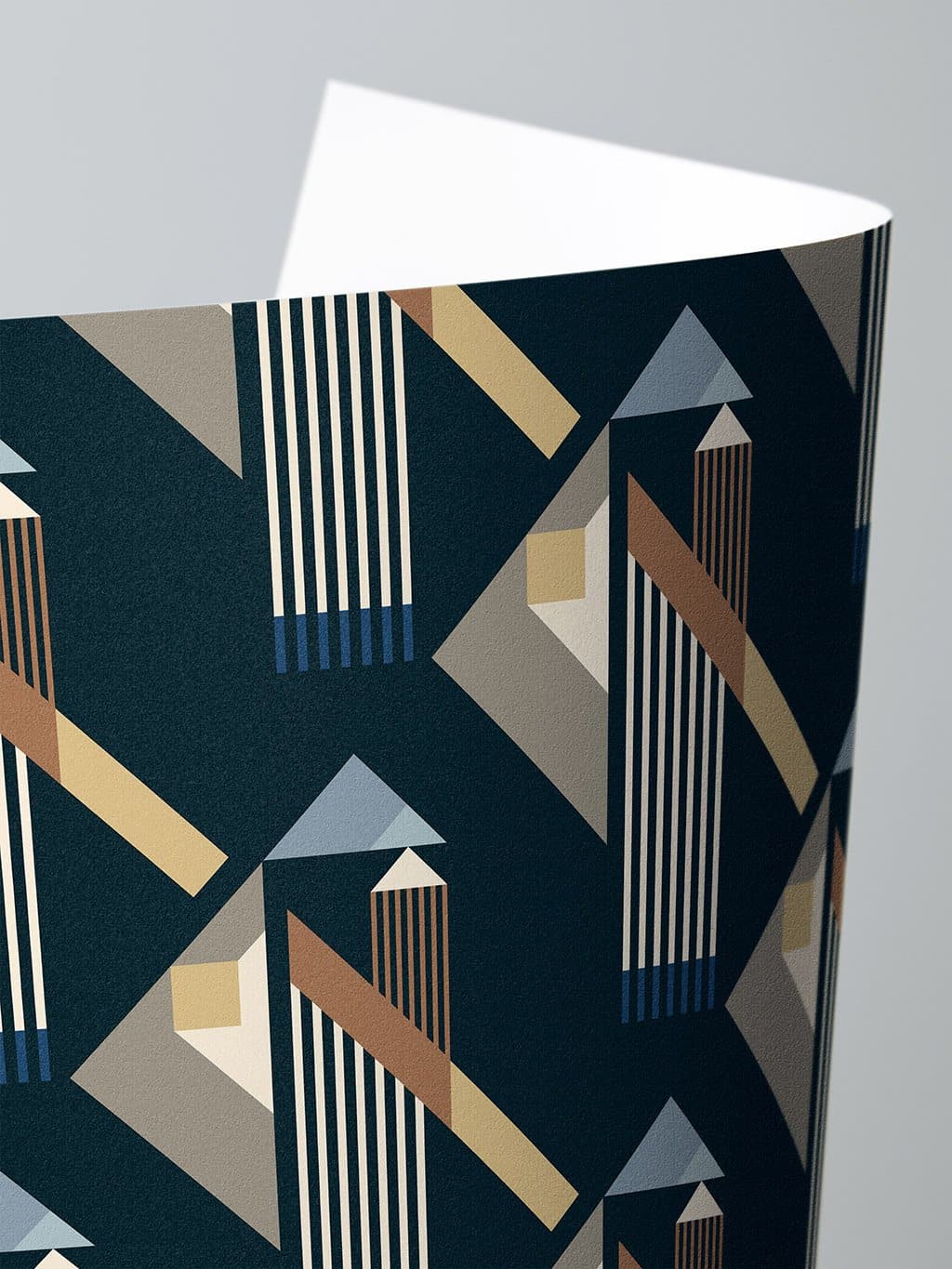 Jupiter10 geometric mid-century modern wallpaper Athens