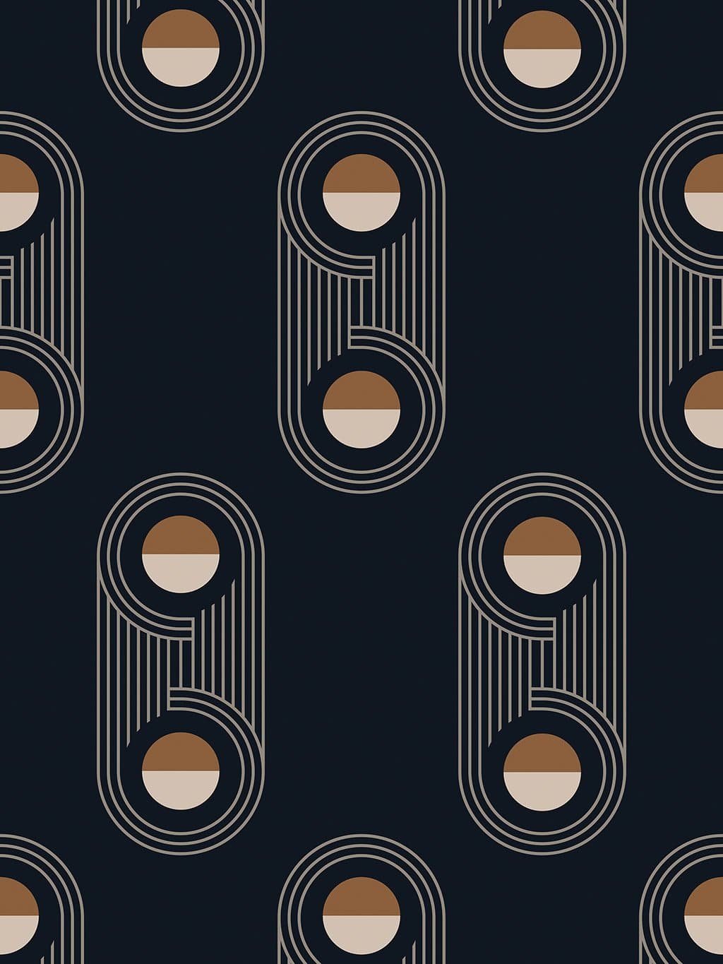 Jupiter10 geometric mid-century modern wallpaper Atlanta