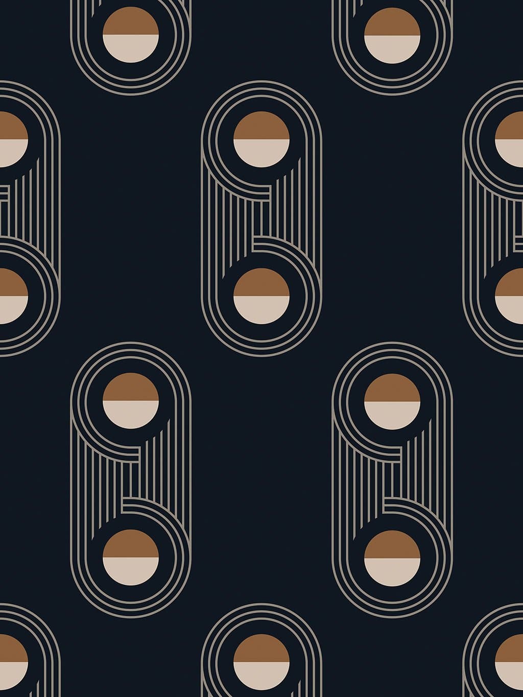 Jupiter10 geometric mid-century modern wallpaper Atlanta