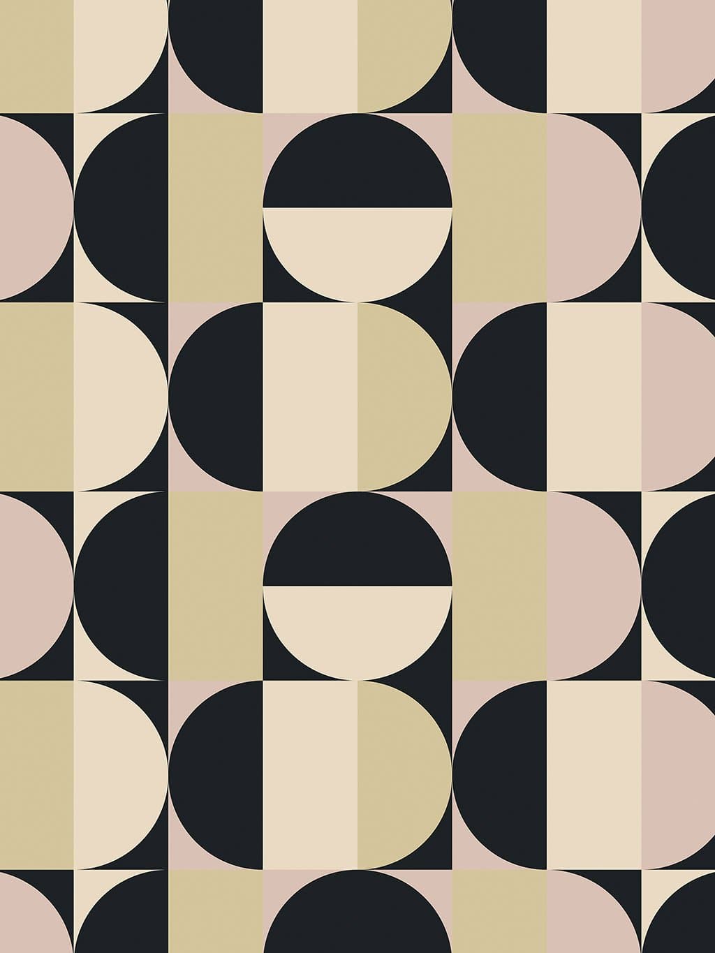 Jupiter10 geometric mid-century modern wallpaper Cannes