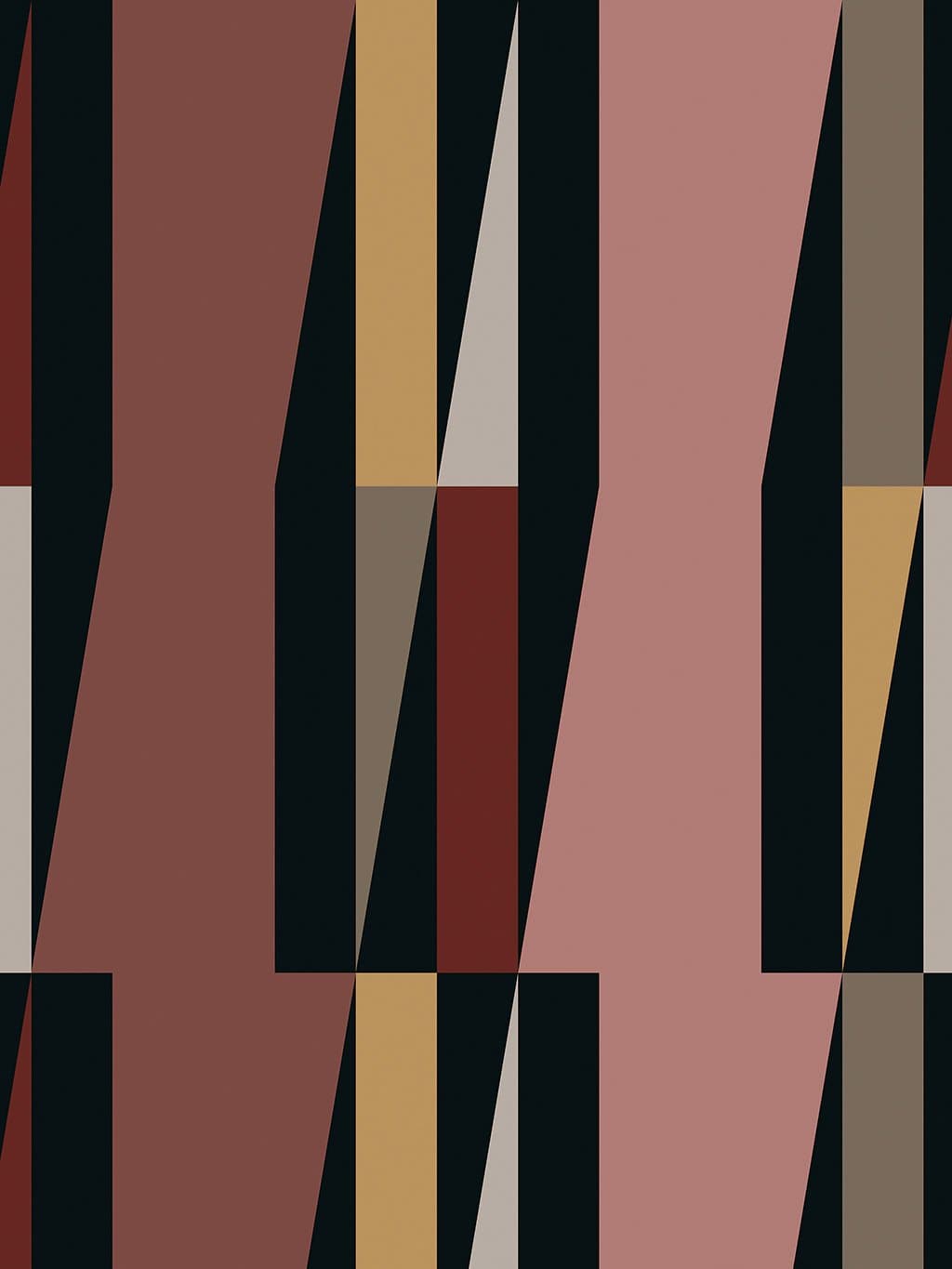 Jupiter10 geometric mid-century modern wallpaper Casablanca