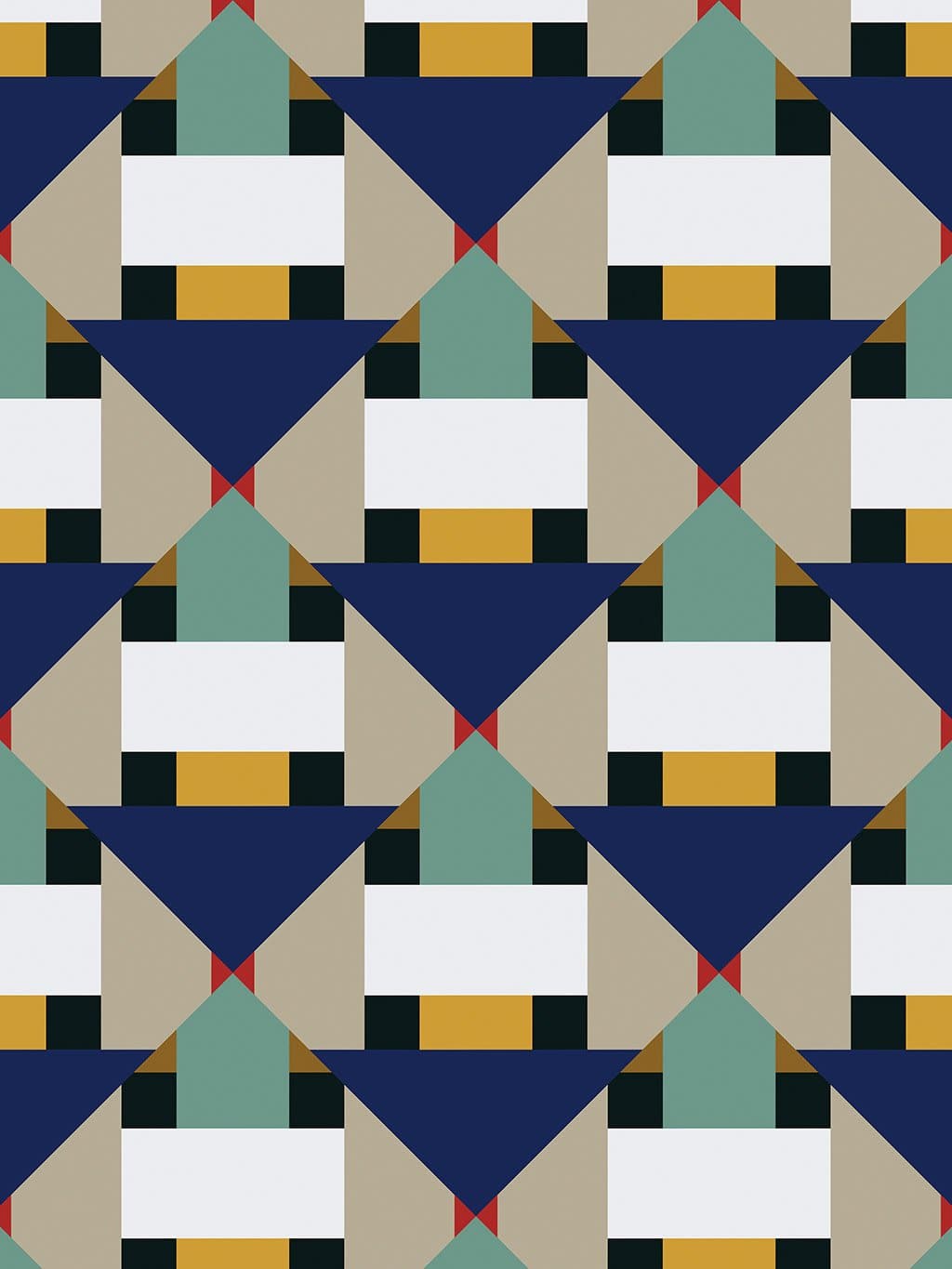 Jupiter10 geometric mid-century modern wallpaper Innsbruck