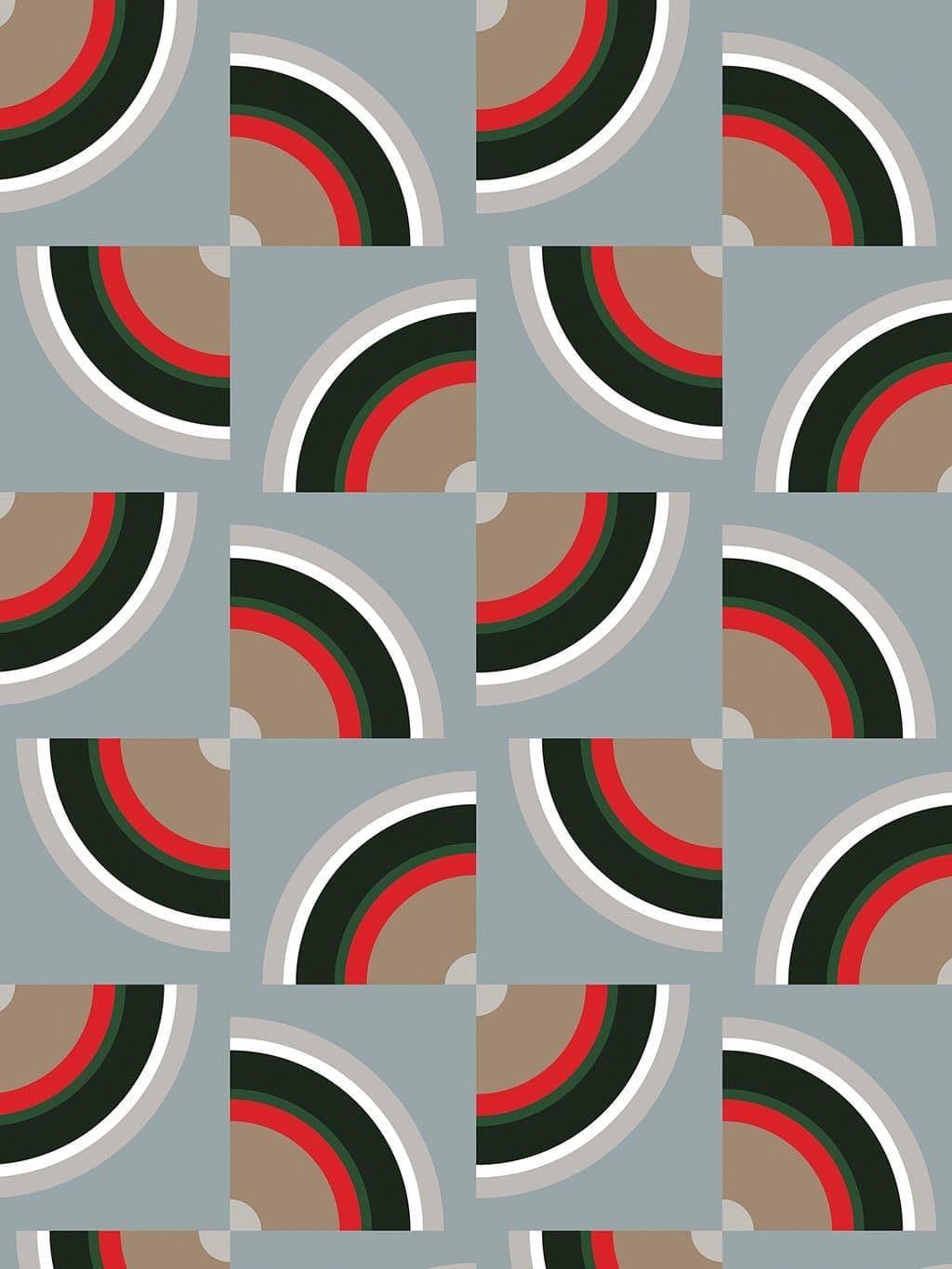 Jupiter10 geometric mid-century modern wallpaper Kyoto