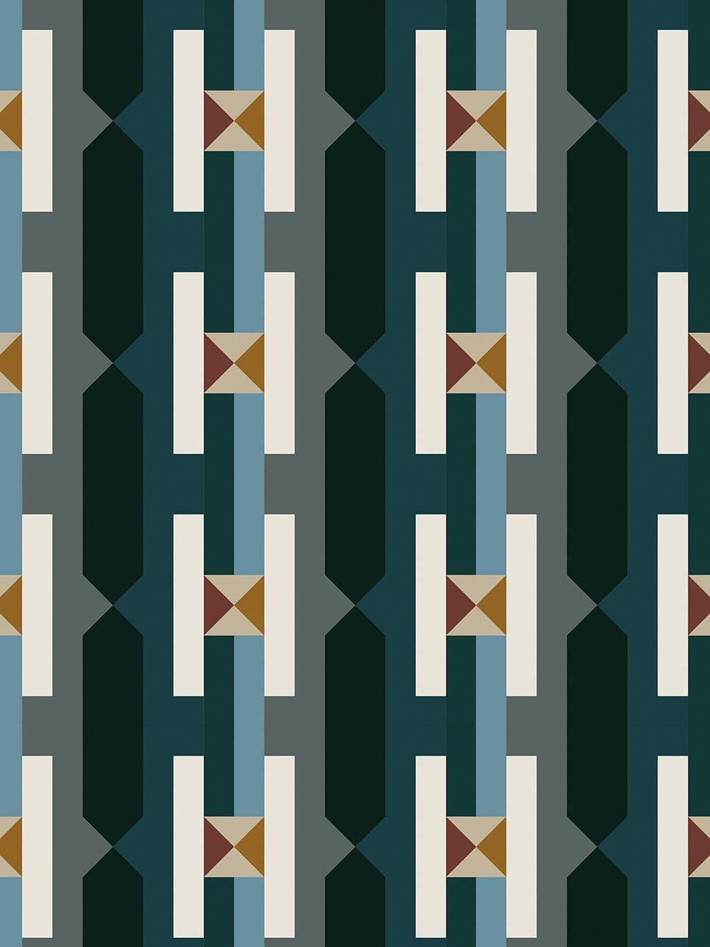 Jupiter10 geometric mid-century modern wallpaper Lombok