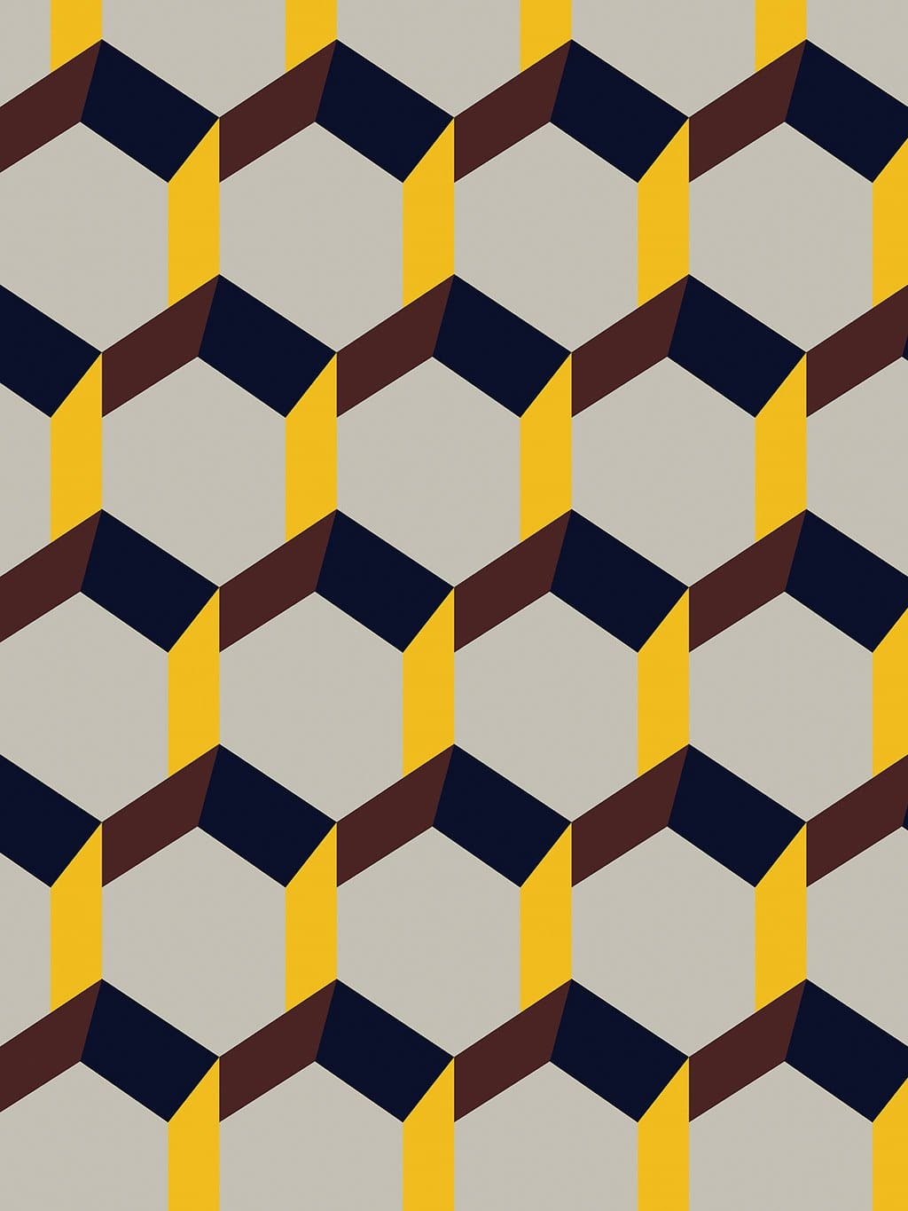 Jupiter10 geometric mid-century modern wallpaper Malmo