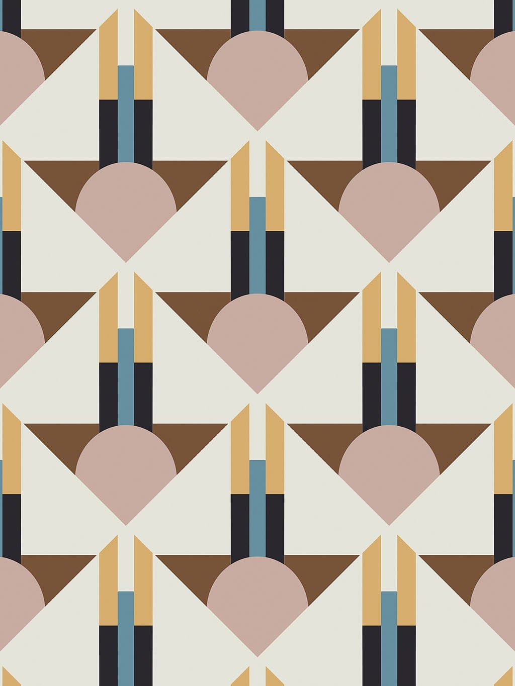 Jupiter10 geometric mid-century modern wallpaper Miami