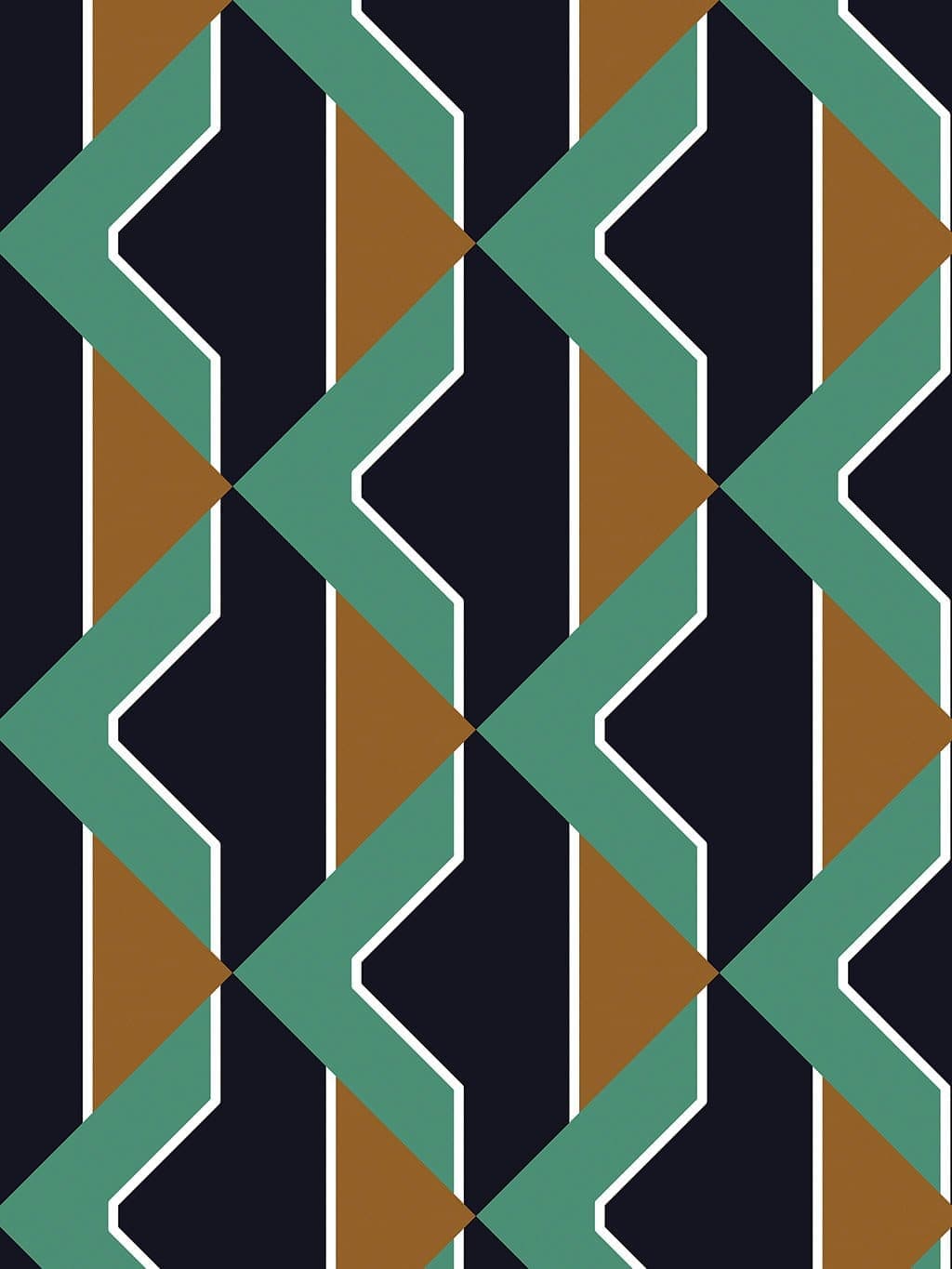 Jupiter10 geometric mid-century modern wallpaper Monza