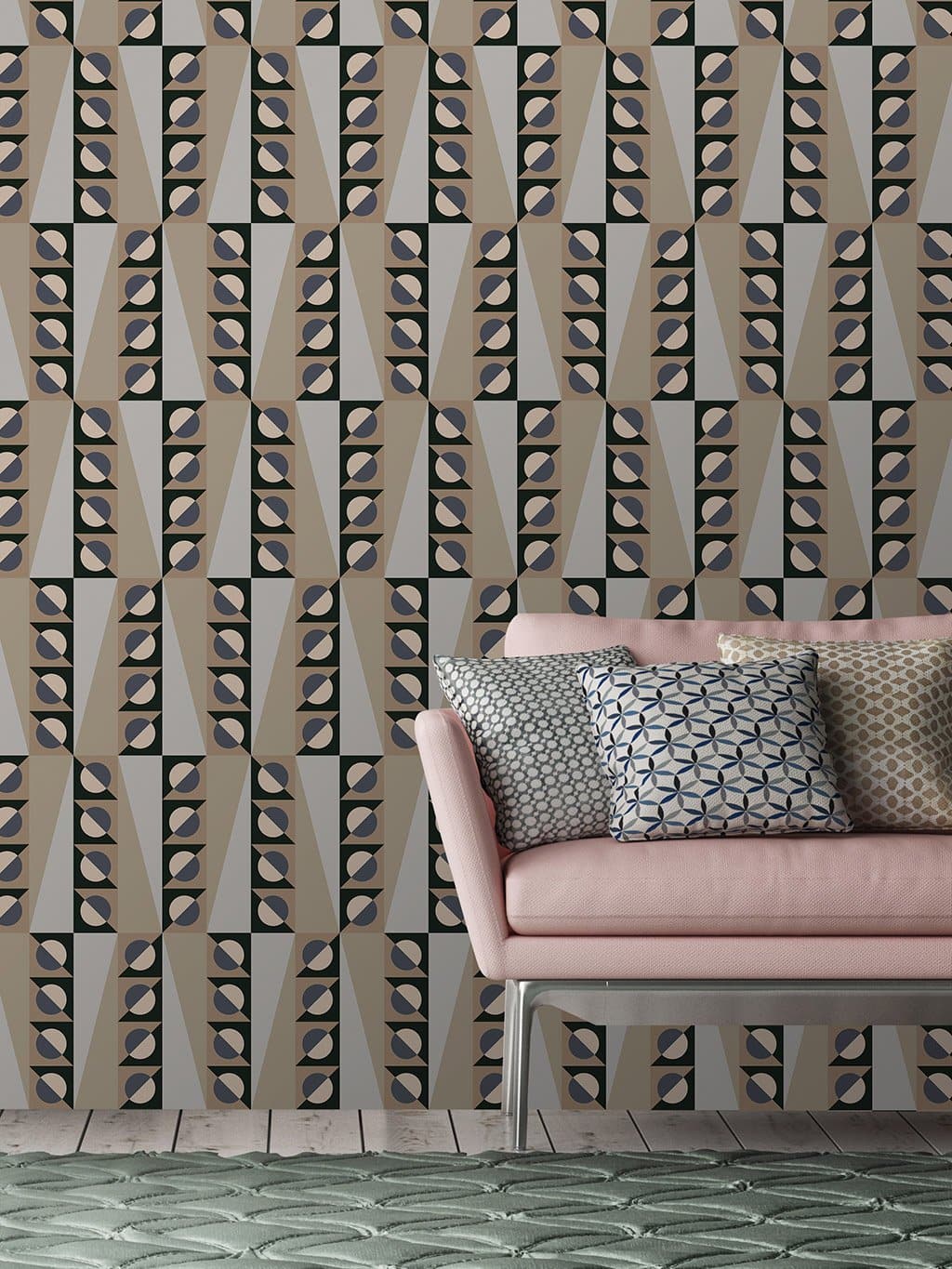 Jupiter10 geometric mid-century modern wallpaper Omsk