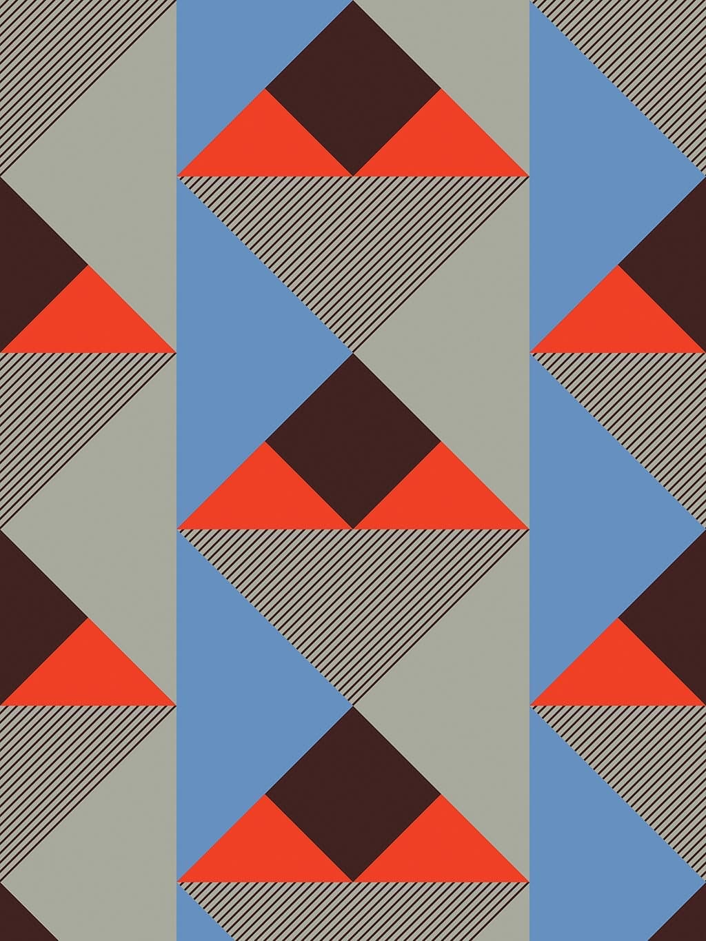 Jupiter10 geometric mid-century modern wallpaper Osaka