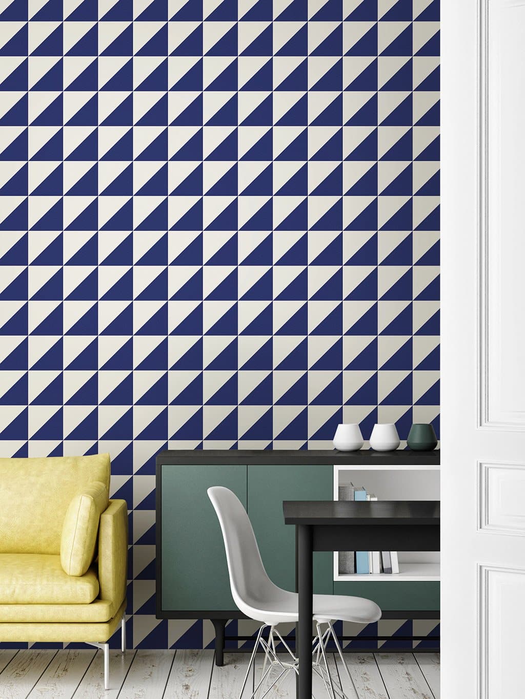 Jupiter10 geometric mid-century modern wallpaper Porto