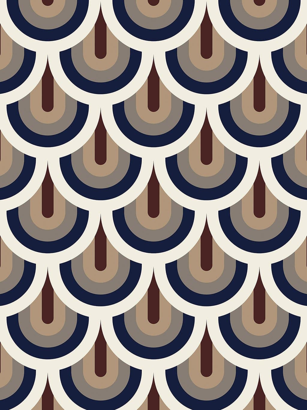 Jupiter10 geometric mid-century modern wallpaper Prague