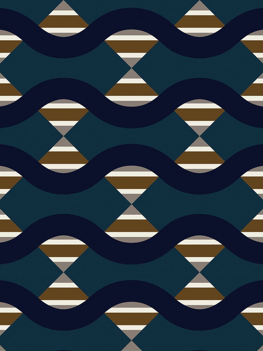 Jupiter10 geometric mid-century modern wallpaper Rio