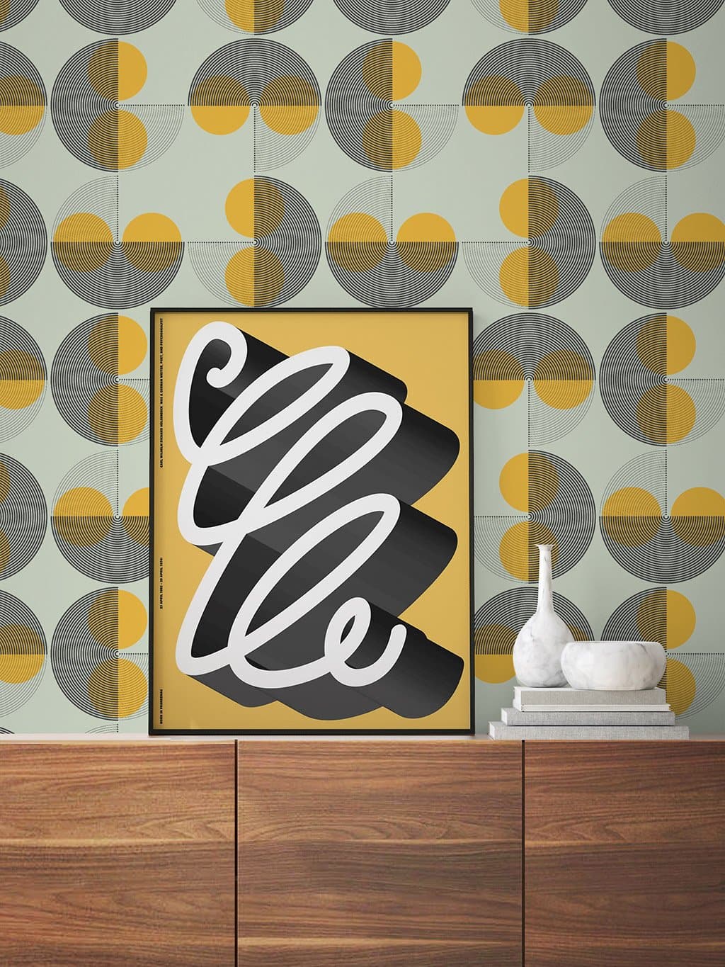 Jupiter10 geometric mid-century modern wallpaper San Francisco