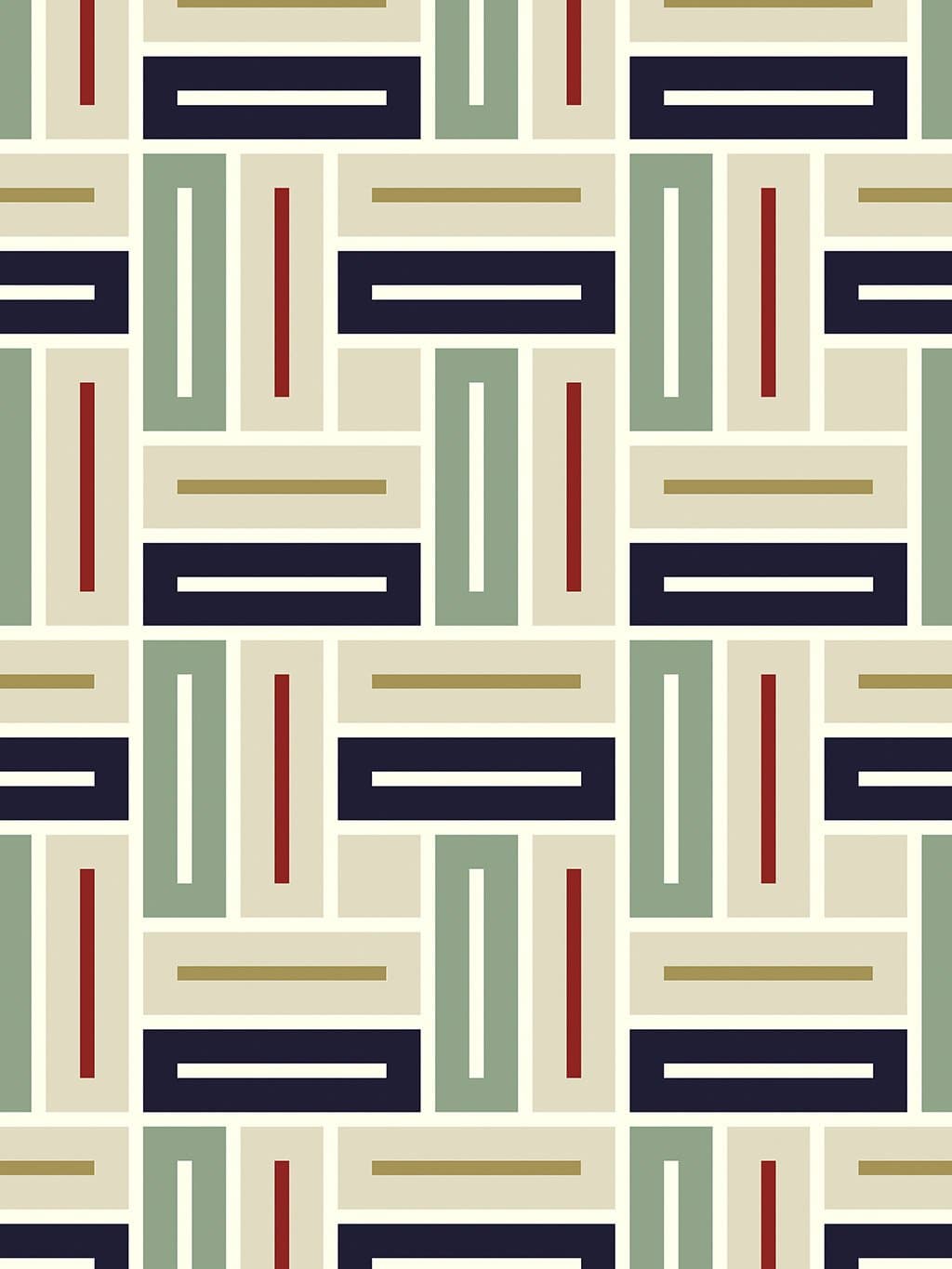 Jupiter10 geometric mid-century modern wallpaper Sapporo