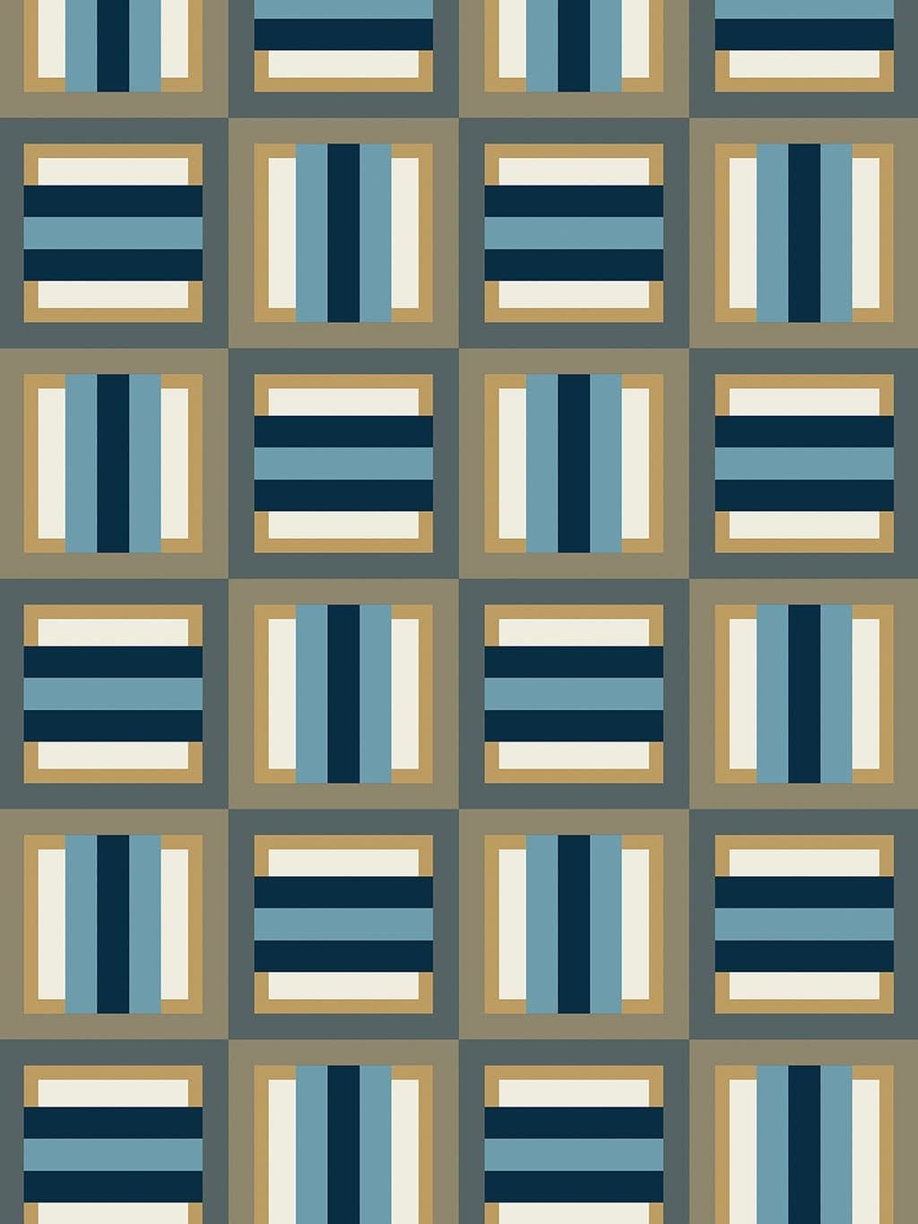 Jupiter10 geometric mid-century modern wallpaper St Ives