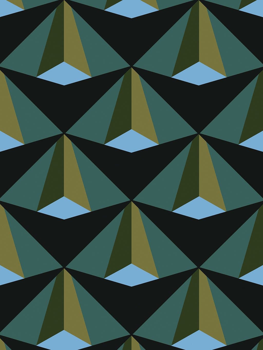 Jupiter10 geometric mid-century modern wallpaper Warsaw