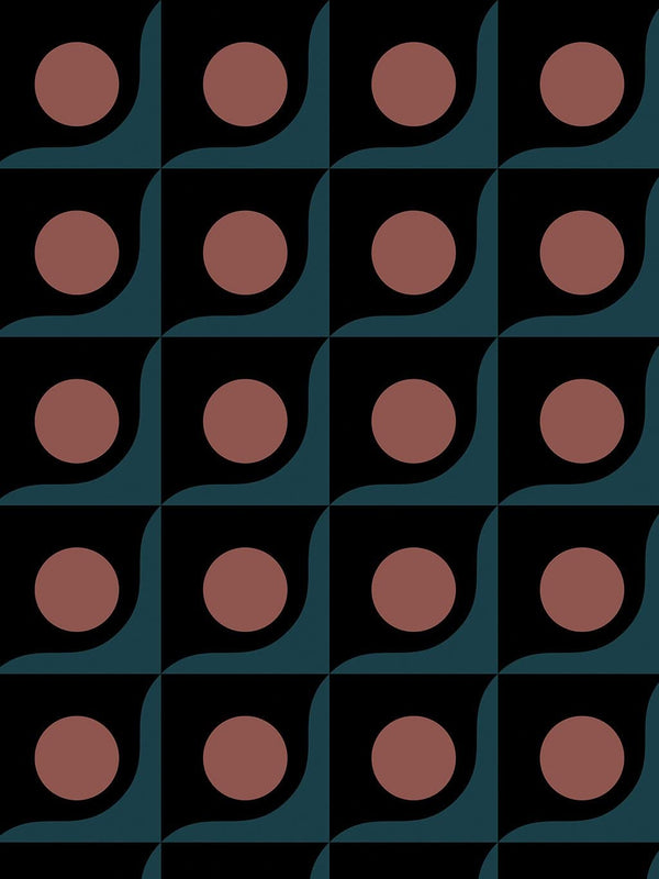 Jupiter10 geometric mid-century modern wallpaper Antwerp