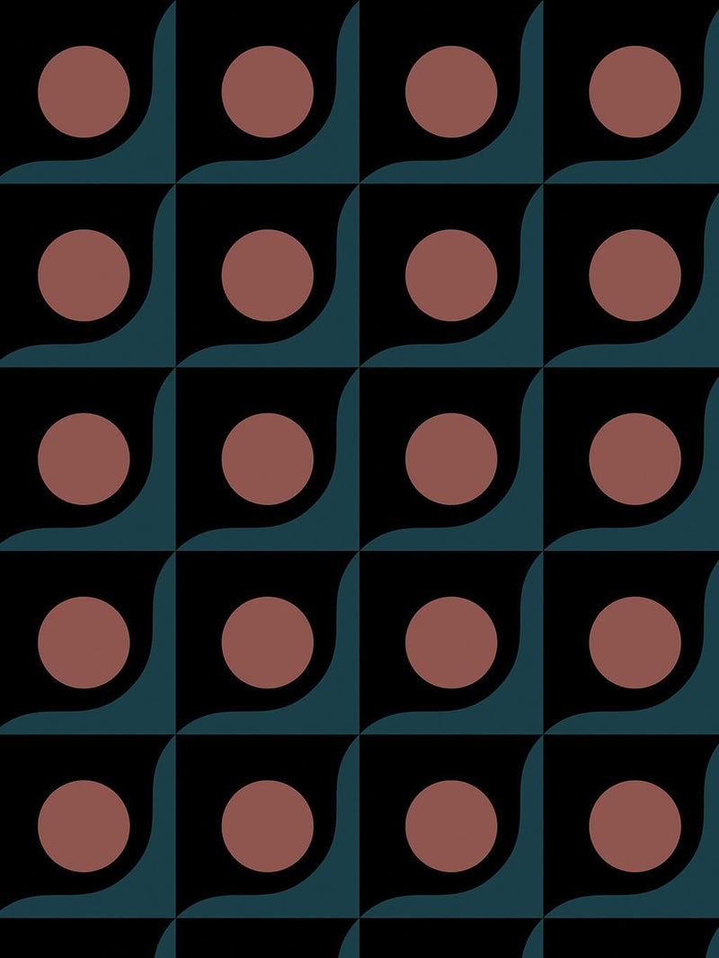 Jupiter10 geometric mid-century modern wallpaper Antwerp