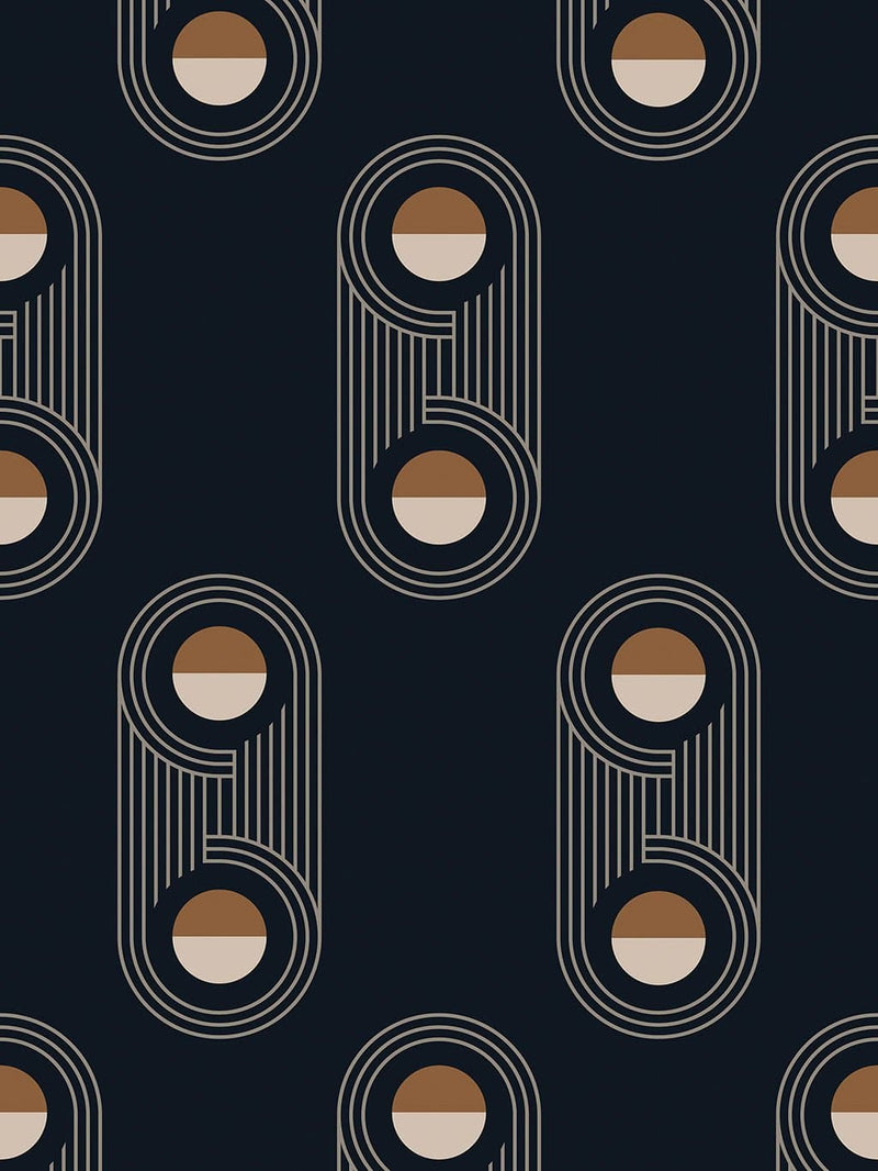 Jupiter10 geometric mid-century modern wallpaper Atlanta