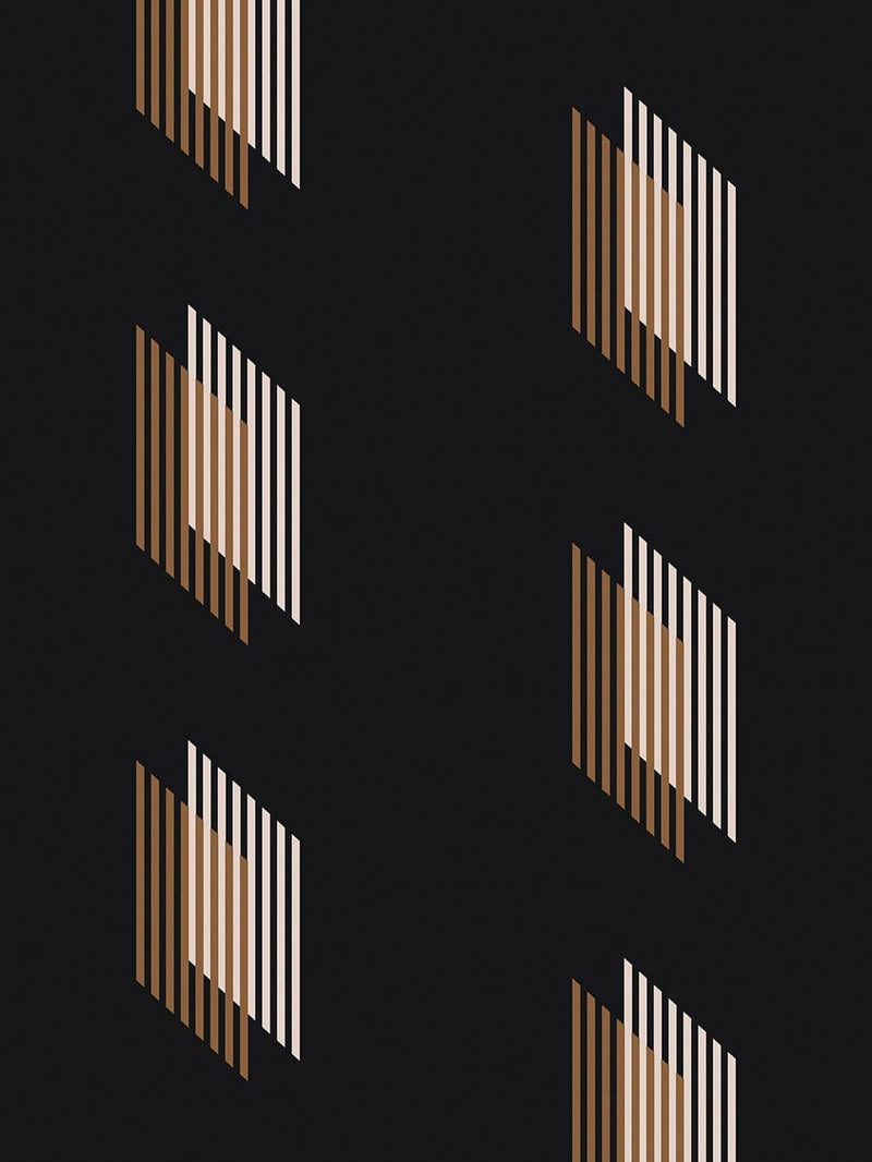 Jupiter10 geometric mid-century modern wallpaper Barcelona