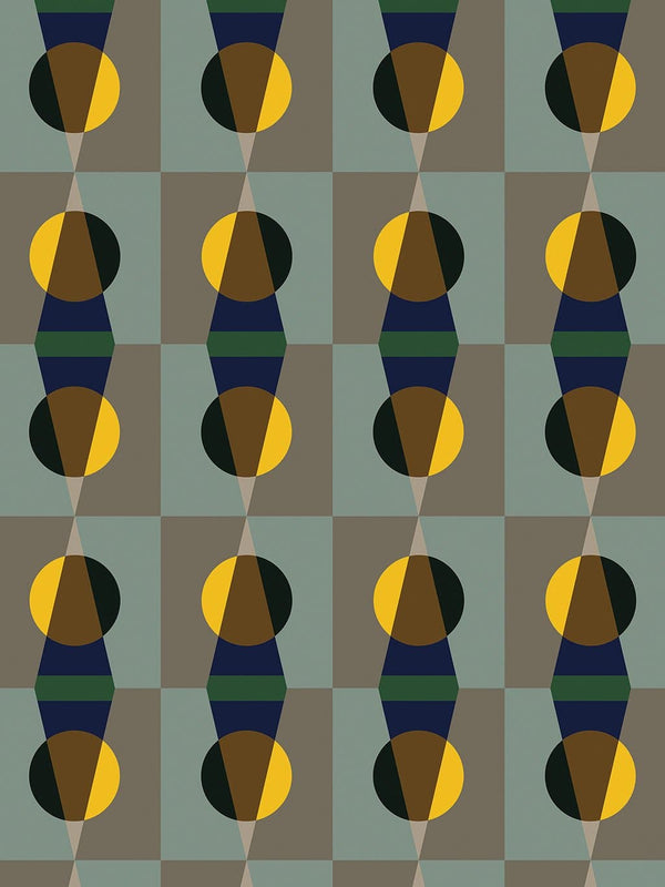 Jupiter10 geometric mid-century modern wallpaper Cairo
