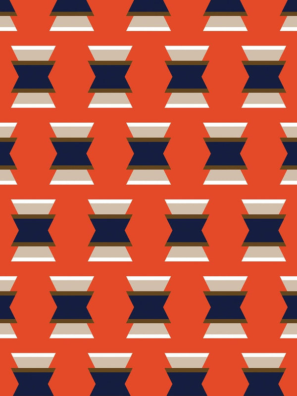 Jupiter10 geometric mid-century modern wallpaper Fez