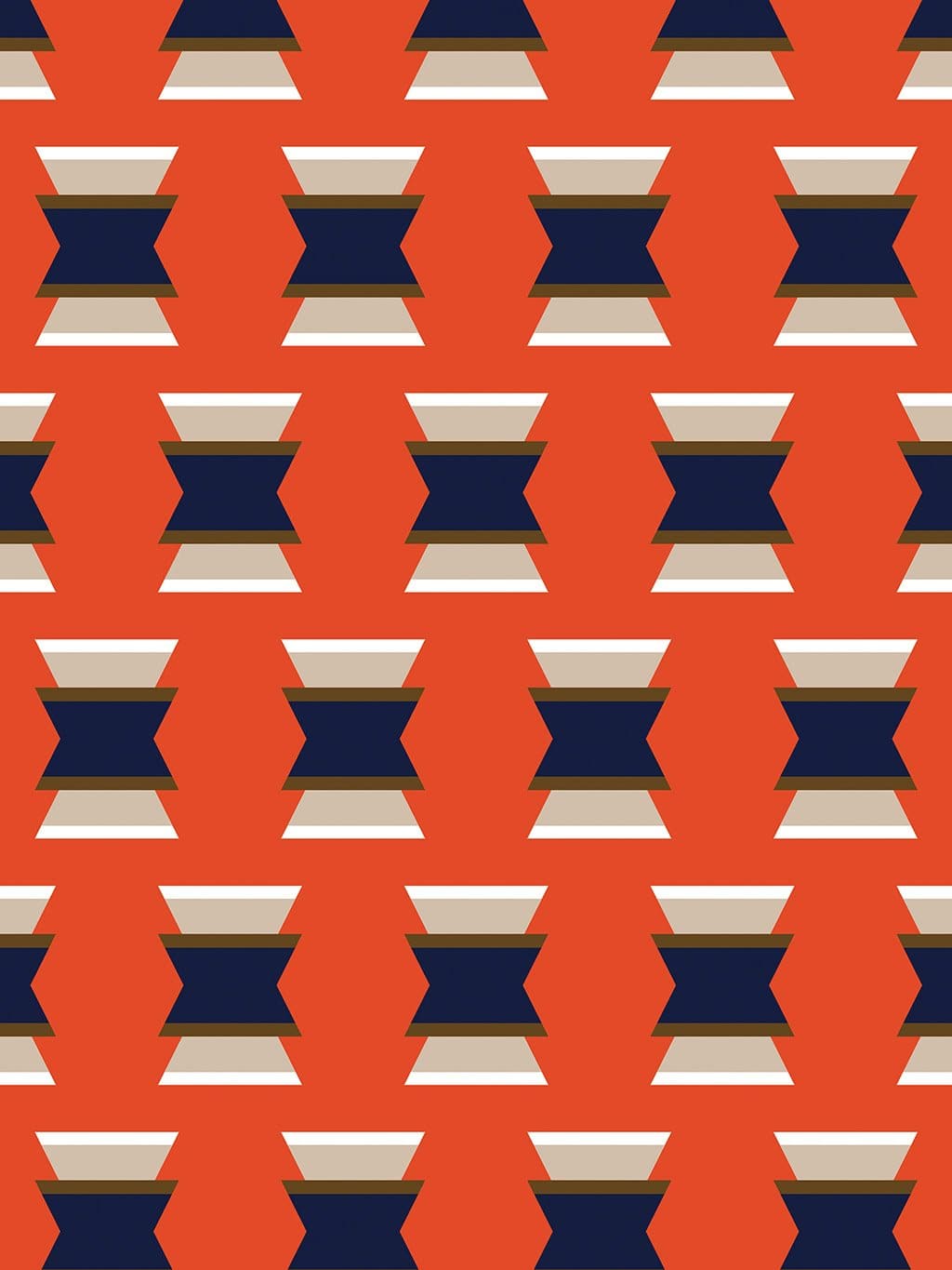 Jupiter10 geometric mid-century modern wallpaper Fez