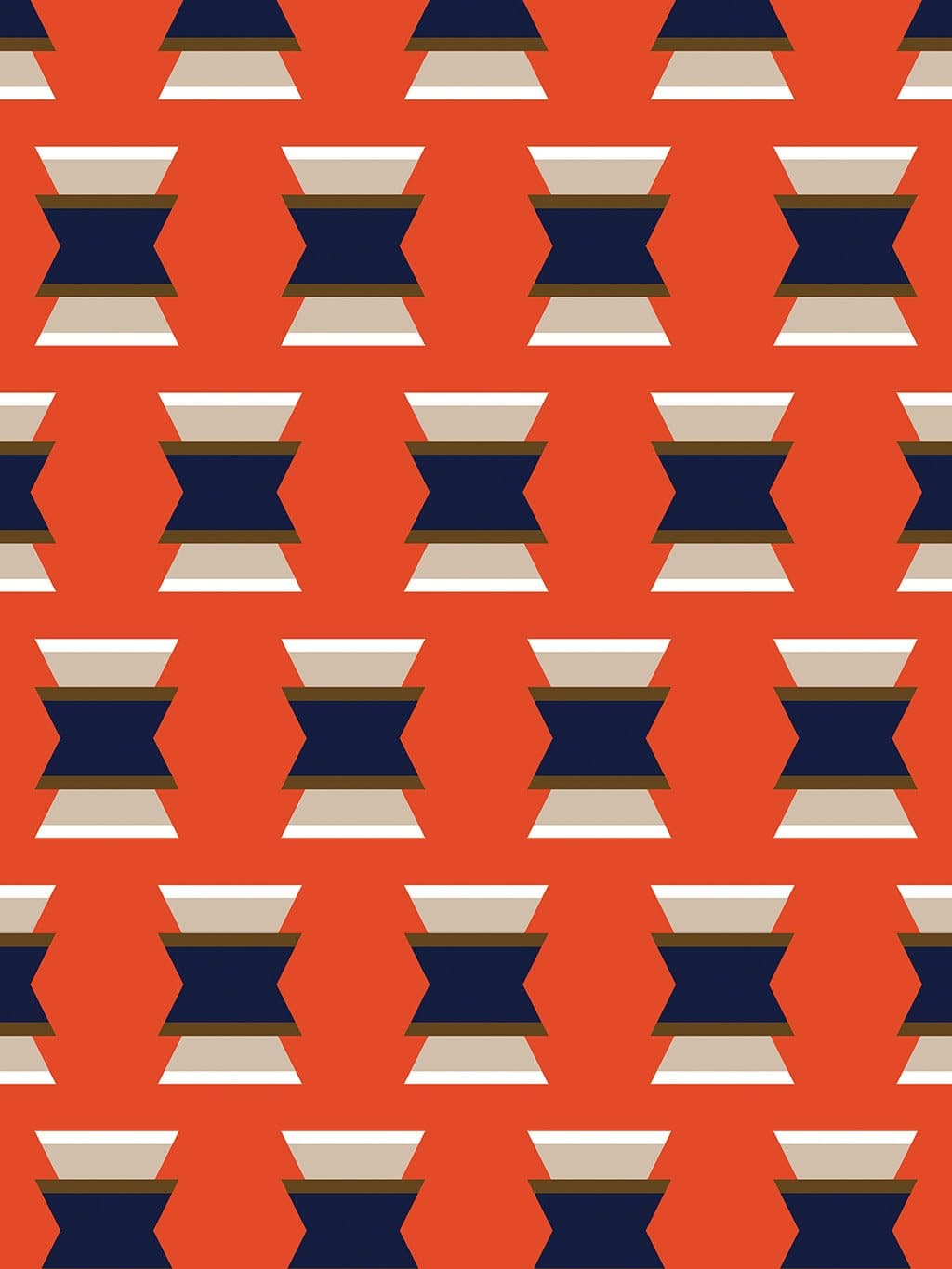 Jupiter10 geometric mid-century modern wallpaper Fez