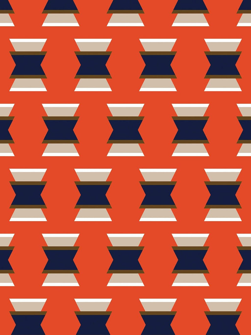 Jupiter10 geometric mid-century modern wallpaper Fez