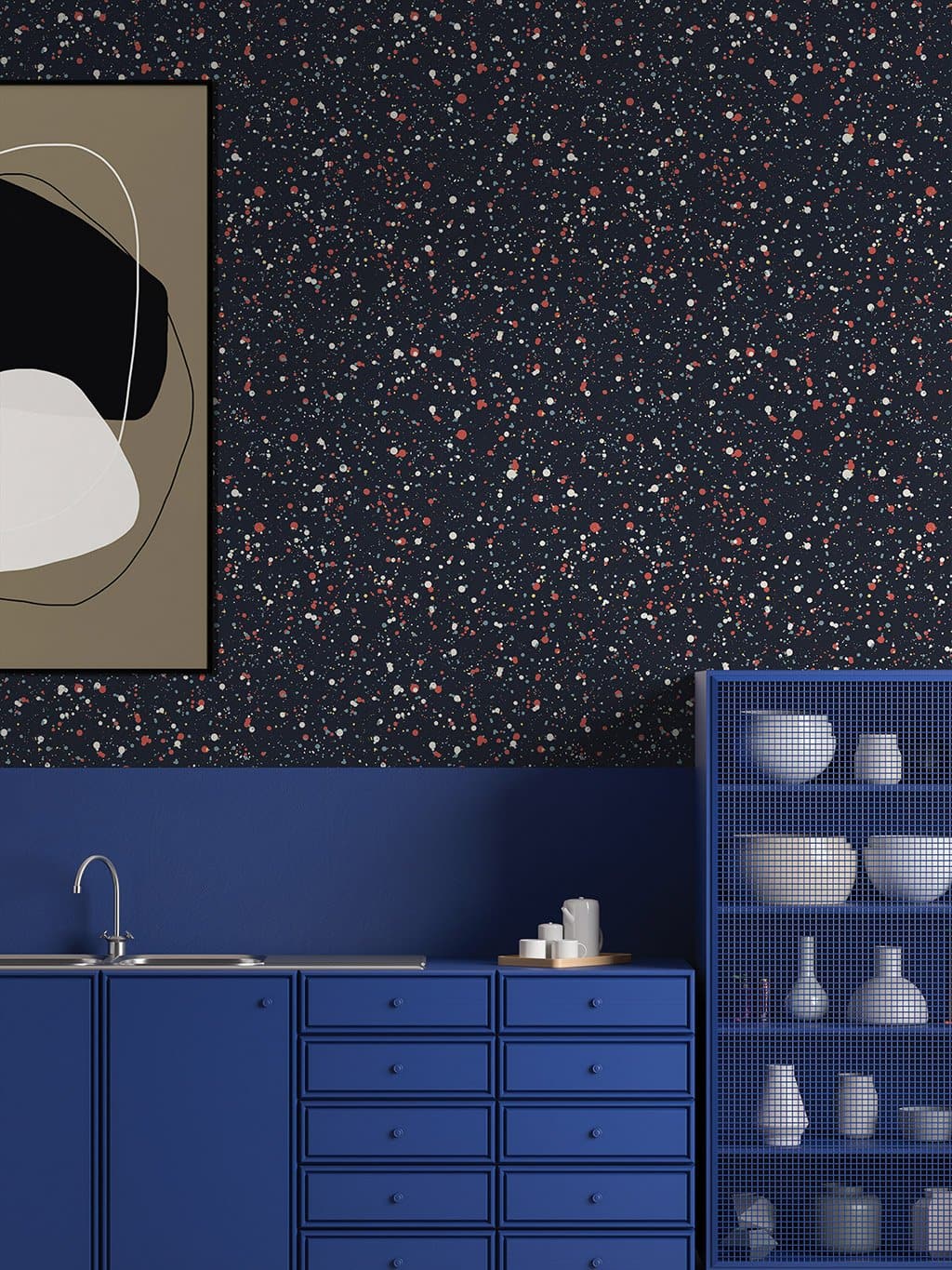 Jupiter10 geometric mid-century modern wallpaper Francis II