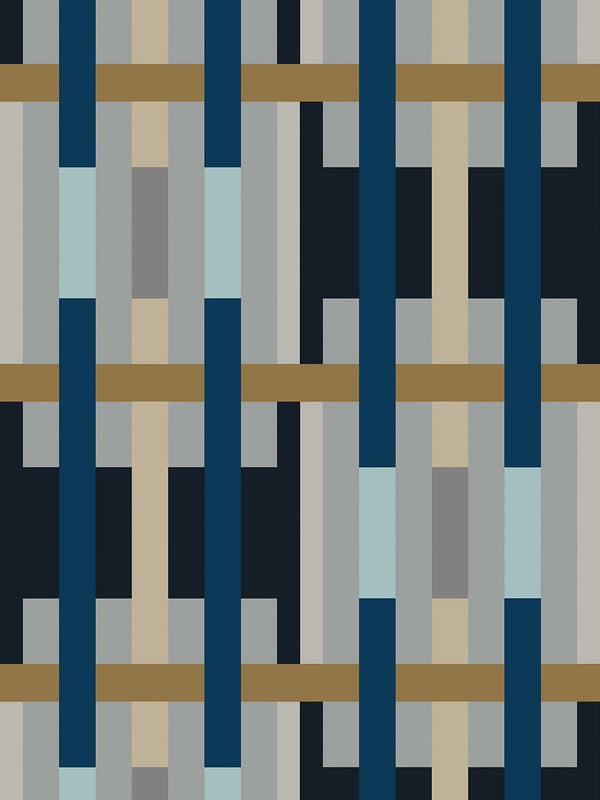 Jupiter10 geometric mid-century modern wallpaper Gstaad