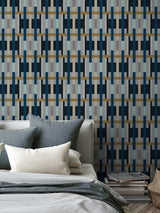Jupiter10 geometric mid-century modern wallpaper Gstaad