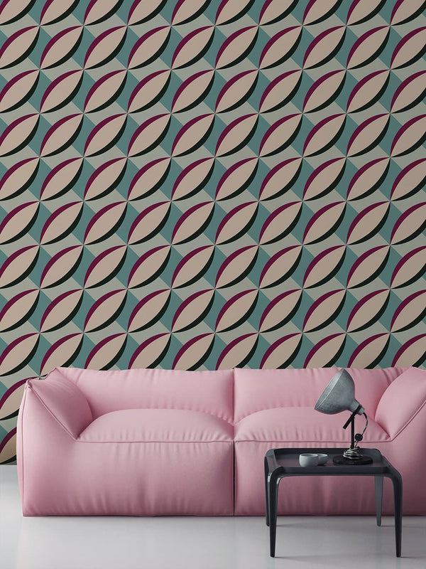 Jupiter10 geometric mid-century modern wallpaper Hanoi