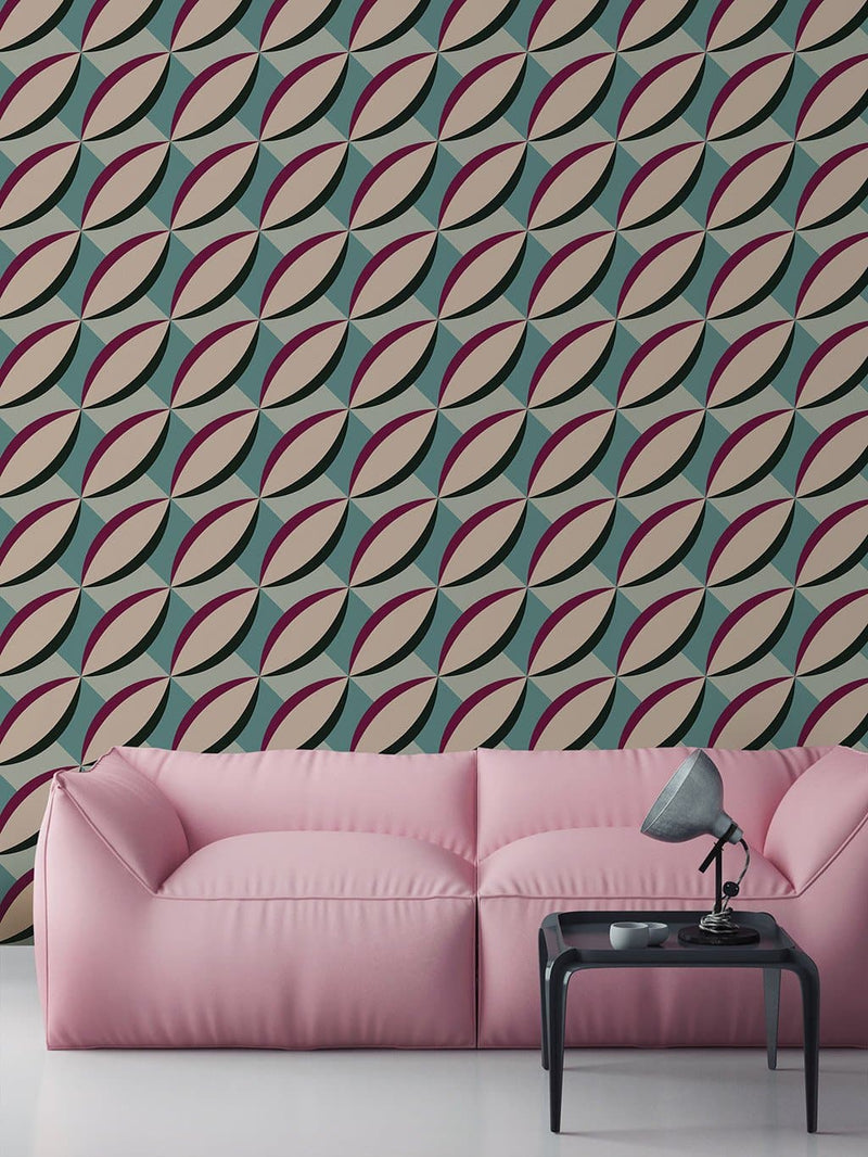 Jupiter10 geometric mid-century modern wallpaper Hanoi