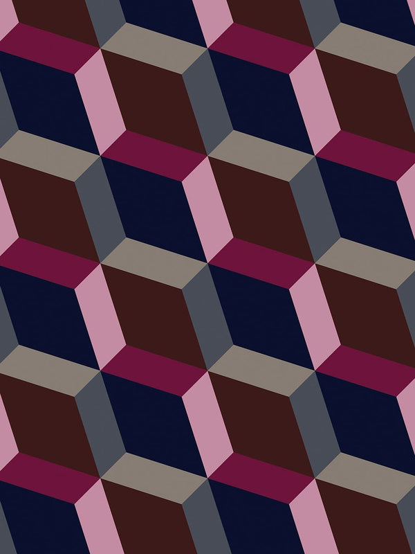 Jupiter10 geometric mid-century modern wallpaper Jaipur