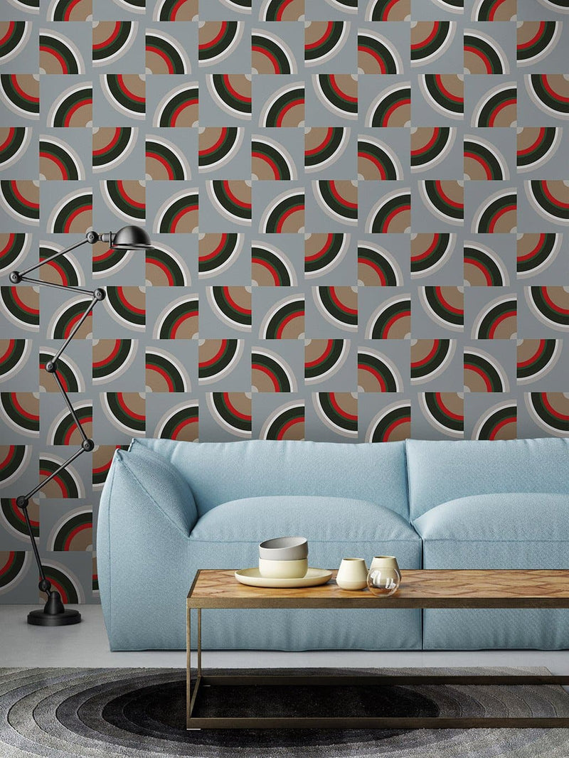 Jupiter10 geometric mid-century modern wallpaper Kyoto