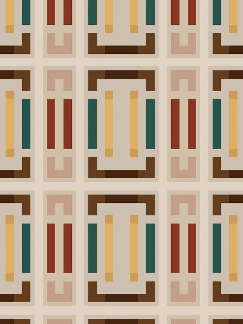 Jupiter10 geometric mid-century modern wallpaper Monaco