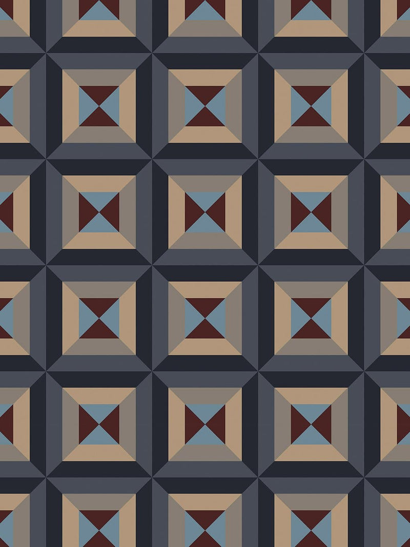 Jupiter10 geometric mid-century modern wallpaper Oxford