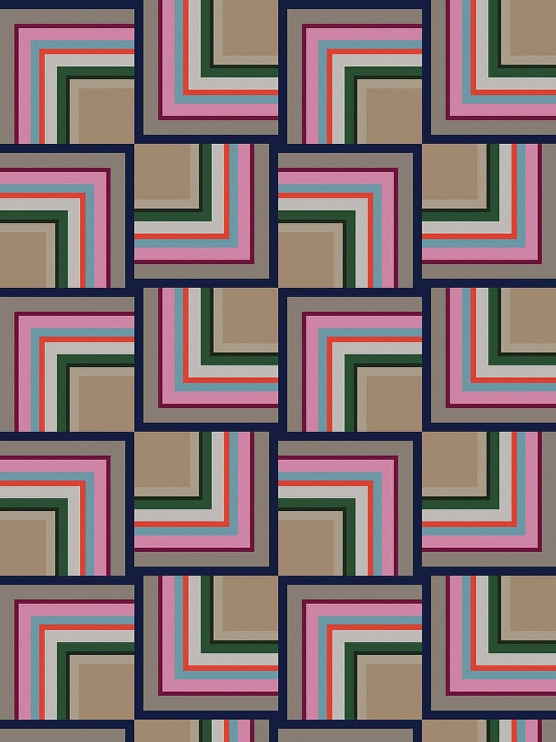 Jupiter10 geometric mid-century modern wallpaper Quito