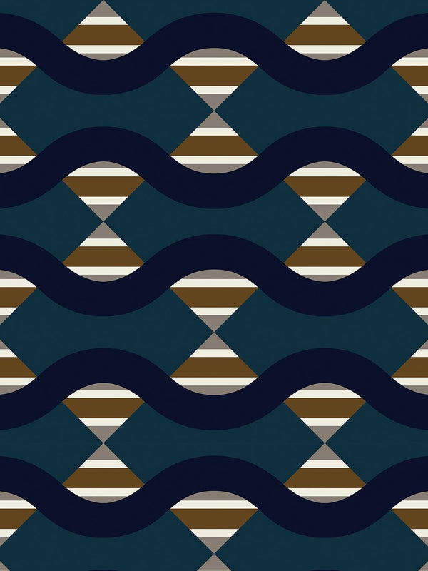 Jupiter10 geometric mid-century modern wallpaper Rio