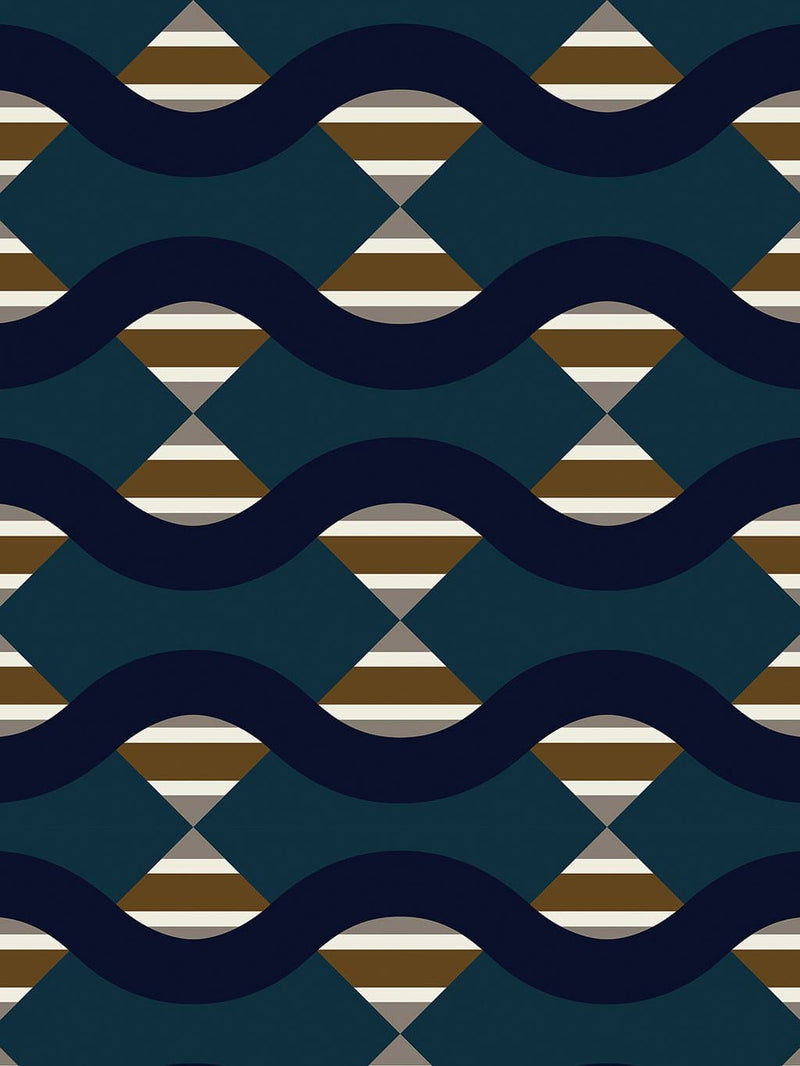 Jupiter10 geometric mid-century modern wallpaper Rio