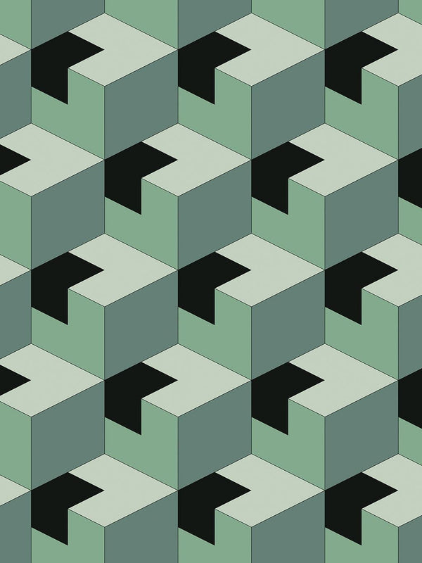 Jupiter10 geometric mid-century modern wallpaper Salzburg