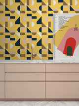 Jupiter10 geometric mid-century modern wallpaper San Marino