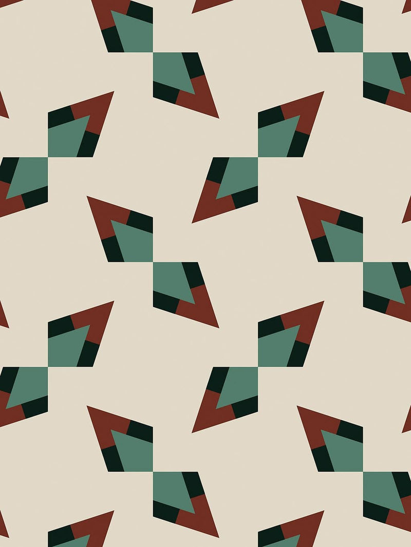 Jupiter10 geometric mid-century modern wallpaper Suva