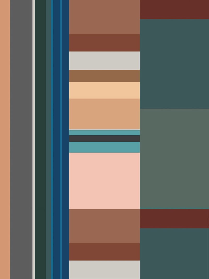 Jupiter10 geometric mid-century modern wallpaper Theodora