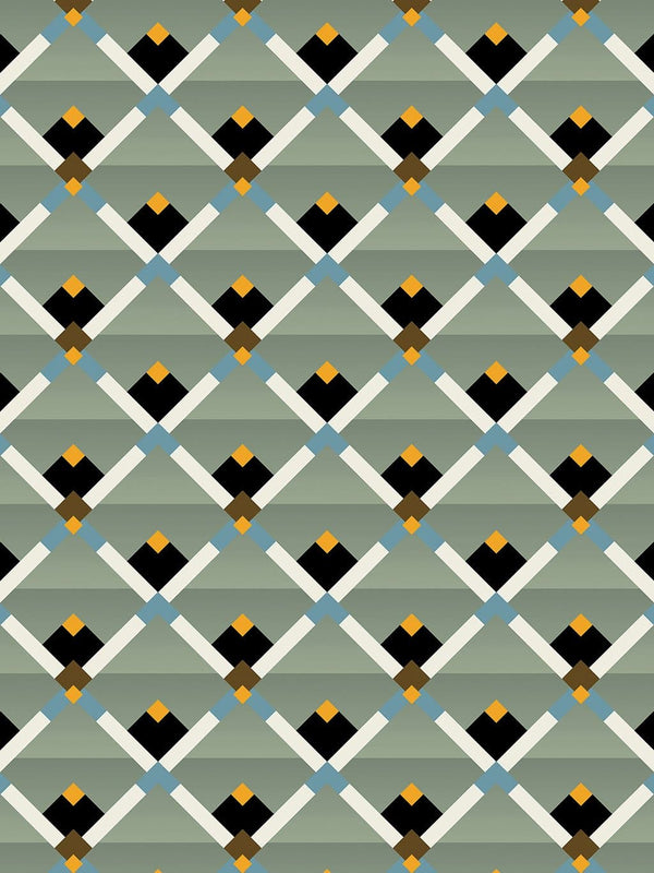 Jupiter10 geometric mid-century modern wallpaper Toulouse