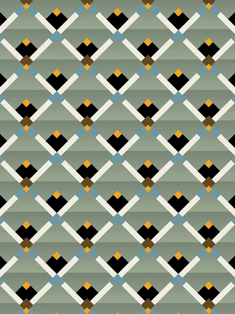 Jupiter10 geometric mid-century modern wallpaper Toulouse