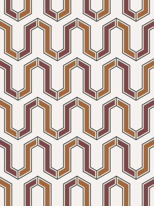 Jupiter10 geometric mid-century modern wallpaper Tunis